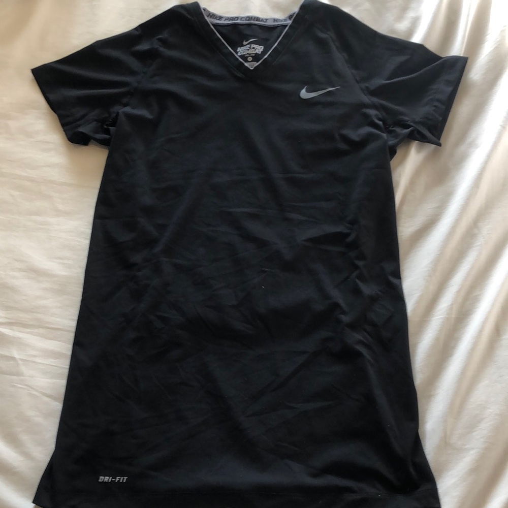 NIKE combat pro dri- fit black tee